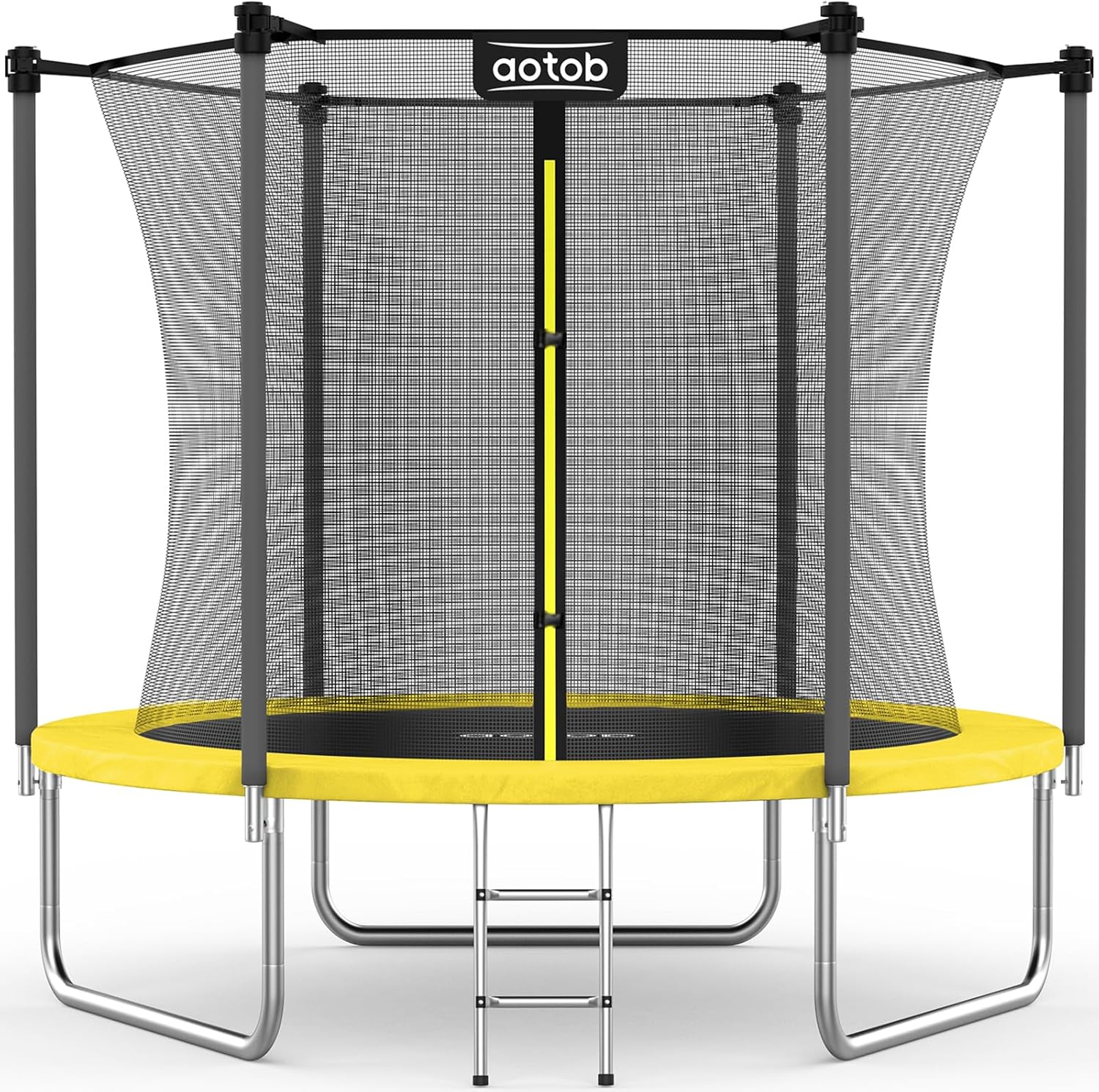 8ft Heavy Duty Outdoor Trampoline for Kids Adults 8ft Yellow